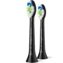 Philips Cabezal de Recambio Sonicare HX6062/88 Optimal White W2, Blanqueador, Compatible con mangos Philips Sonicare, Pack de 2 unidades